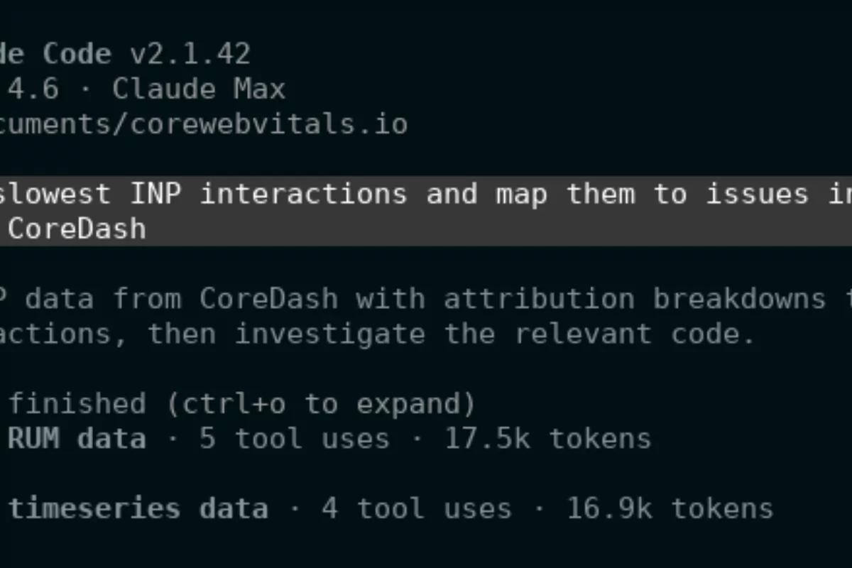 Core Web Vitals CoreDash-installatie