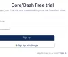 CoreDash installation