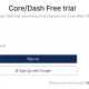 coredash signup form